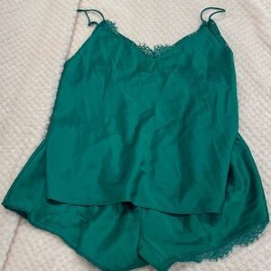 Victoria's Secret Emerald Satin Cami